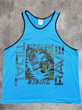 Vintage 90s Pipeline Hawaii Surf Tank Top